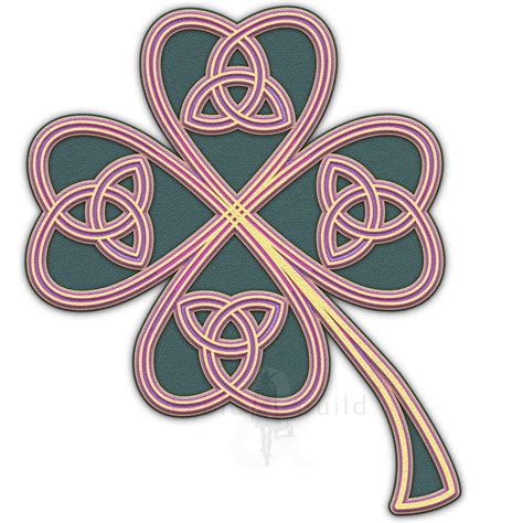 Celtic Knot Lucky Shamrock Fable And Guild