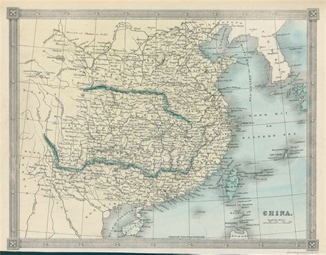 Old And Antique Prints And Maps China Map 1843 World And Other Maps