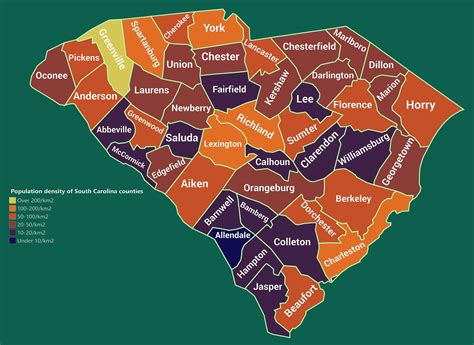 Map Of Counties In South Carolina World Map