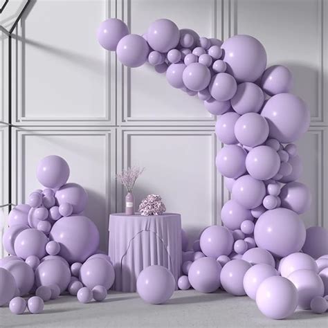 Pastel Purple Balloons 84pcs Light Purple Balloons Garland