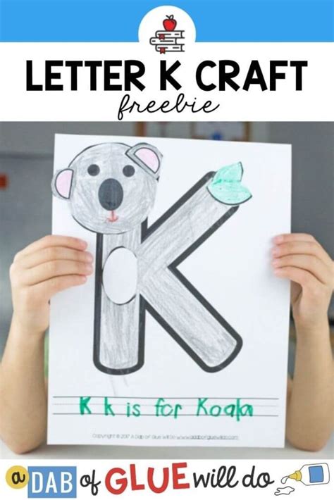 Animal Alphabet K Is For Koala Craft