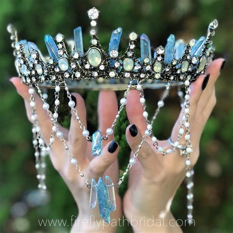 Blue Crown Headpiece Diy Diy Crystal Crown Crystal Crown