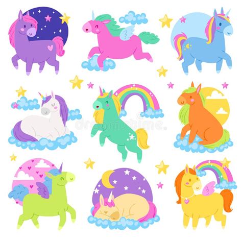 Pony Vector Cartoon Unicorn Or Baby Character Of Girlish Horse With