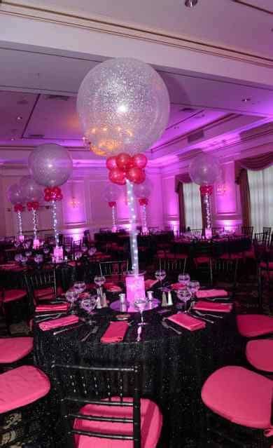 Club Themed Bat Mitzvah With Hot Pink Uplighting Light Pink Wedding