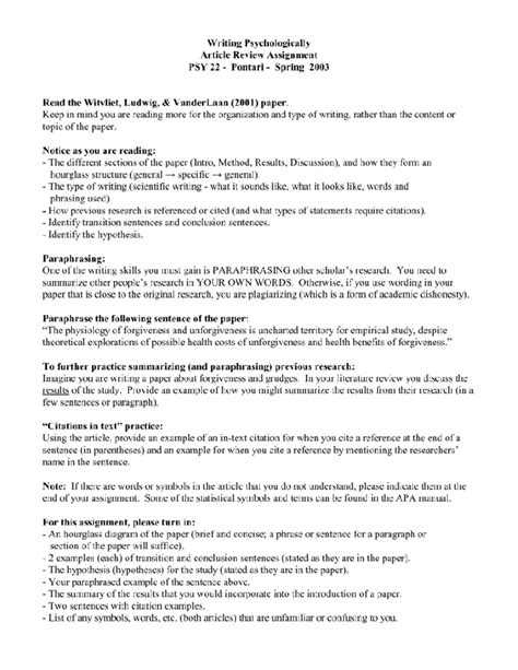 According to heffernan, the number of teenagers with hearing loss — from slight to severe — has jumped 33 percent since. How to Write an Article Review? Step by Step Instruction ...