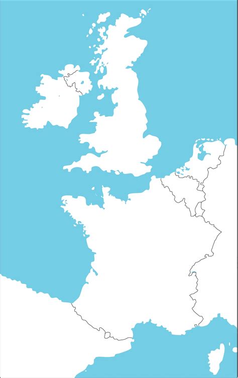 Geografska Karta Zapadne Evrope Superjoden