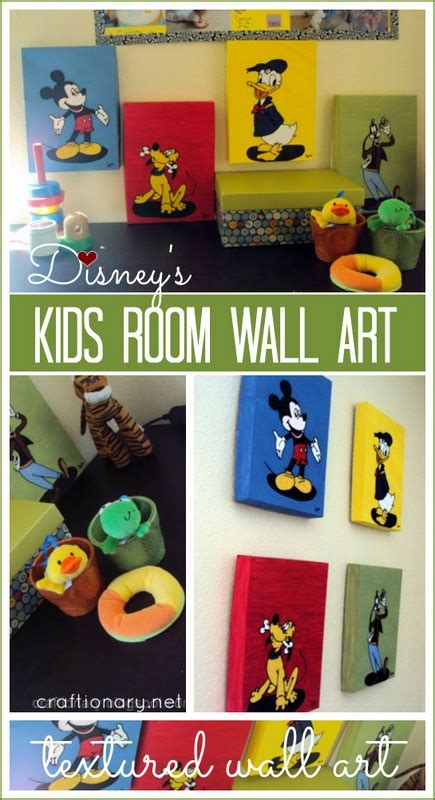 Kids Room Wall Art Mickey Mouse And Friends Craftionary
