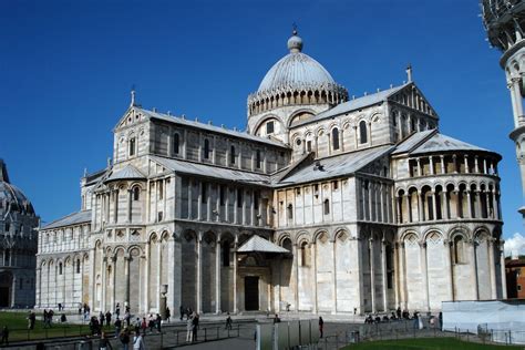Romanesque Architecture Italy Cathedral Of Pisa Begun 1063 The