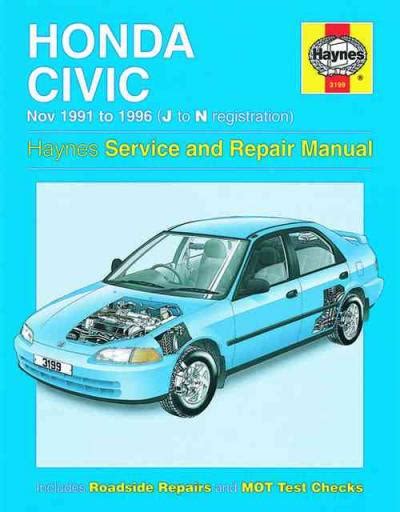 Honda Civic 1991 1996 Haynes Service Repair Manual Uk Sagin Workshop