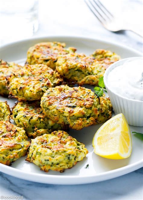 Oven Baked Zucchini And Feta Cakes Fritters Cooking Lsl