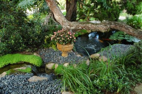 Miniature Waterfall And Stones Flower Pot Koi Pond Lily Flickr