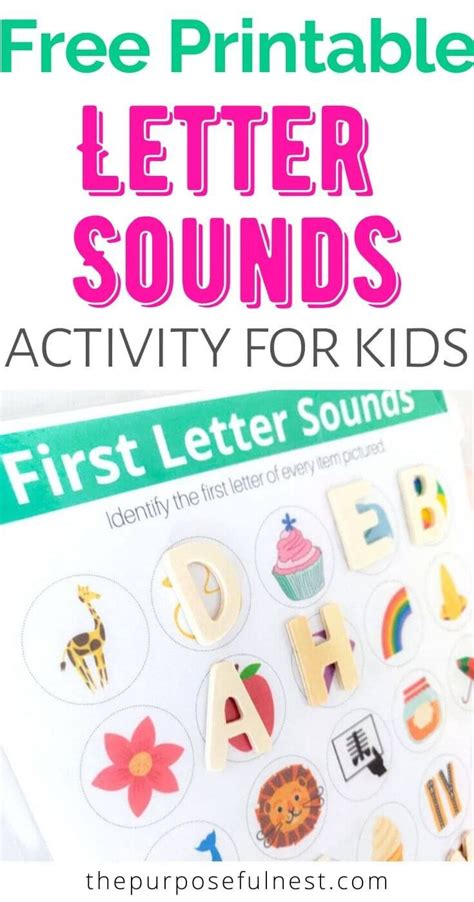 Free Printable Beginning Sounds Activity Sheet Letter Sounds
