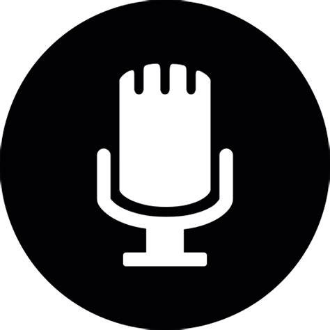 Old Fashion Microphone Button Download Free Icons