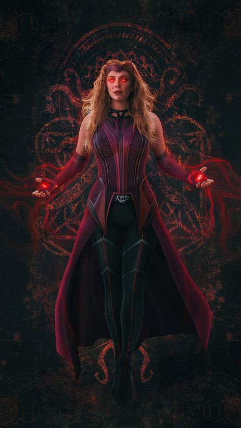 Scarlet Witch Wandavision Tv Series Marvel Wanda Maximoff Hd Phone