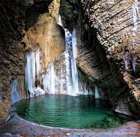 Veliki Kozjak Waterfall Soca Valley Slovenia Mexico Waterfalls