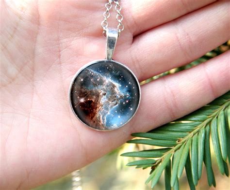 Galaxy Pendant Galaxy Jewelry Nebula Pendant Stars Pendant Etsy