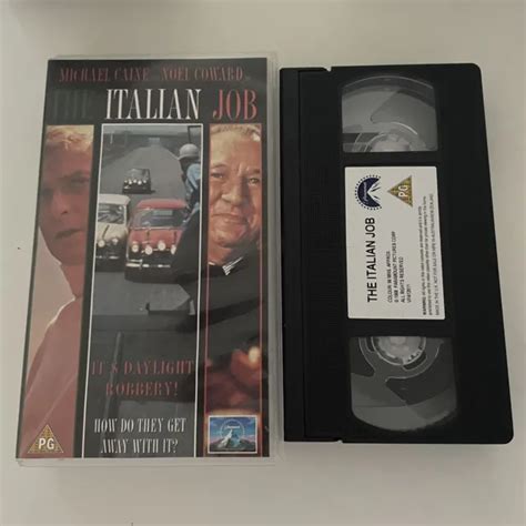 The Italian Job Vhs Michael Caine And Noel Coward Paramount Pictures Picclick