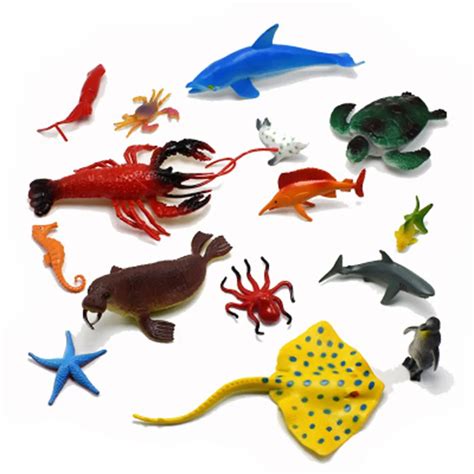 Small Size Sea Life Model Toys Pool Fish Toy Early Education Marine