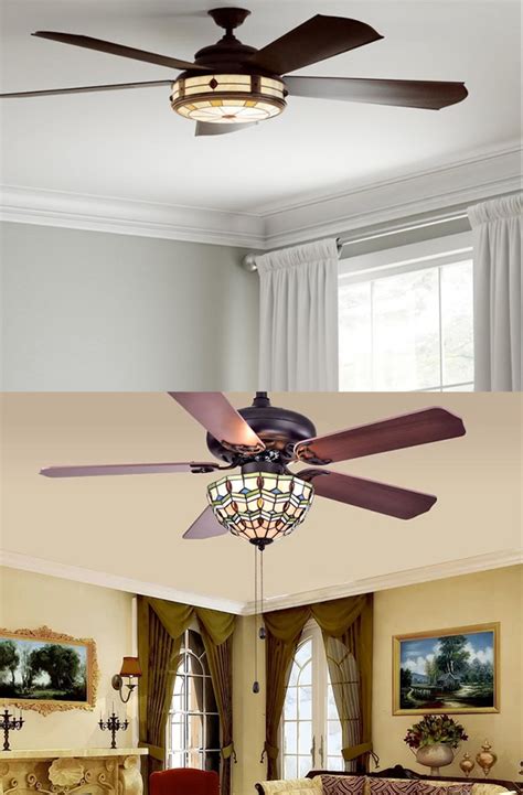 These Stained Class Ceiling Fans Will Add Color And Style To Any Home