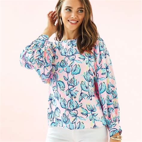 Lilly Pulitzer Tops Lilly Pulitzer Maisel Top Sweet Pea Poshmark