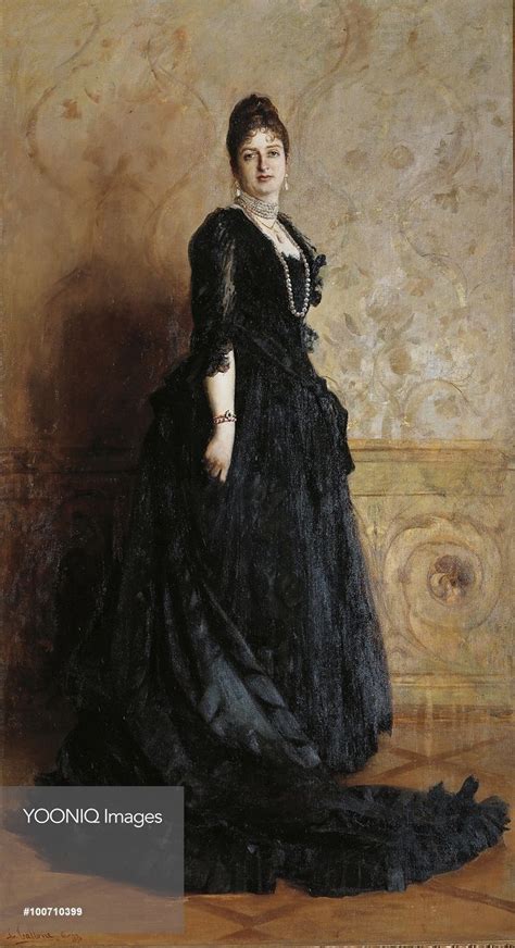 Portrait Of Her Majesty Queen Margaret By Cesare Tallone 19th Century