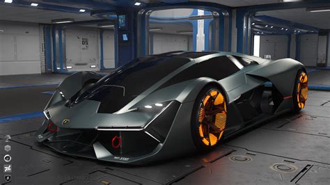 Lamborghini Terzo Millennio 2018 C4d Rs 渲染三维机械交通ganjinlong 原创作品