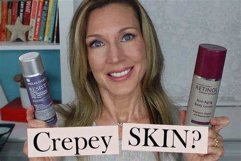 Before And After Retinol Body Lotion For Crepey Skin