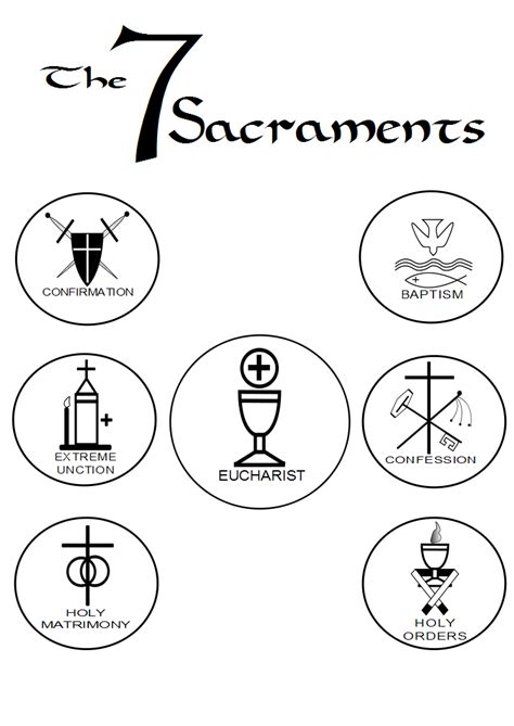 Free Printable Seven Sacraments Catholic
