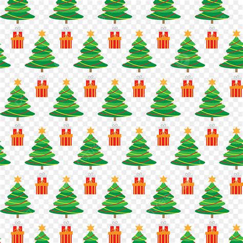 Christmas Tree Seamless Vector Art PNG, Christmas Seamless Pattern With
