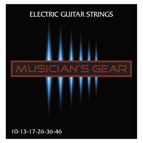 Musicians Gear Electric 10 Nickel Plated Steel Guitar Strings