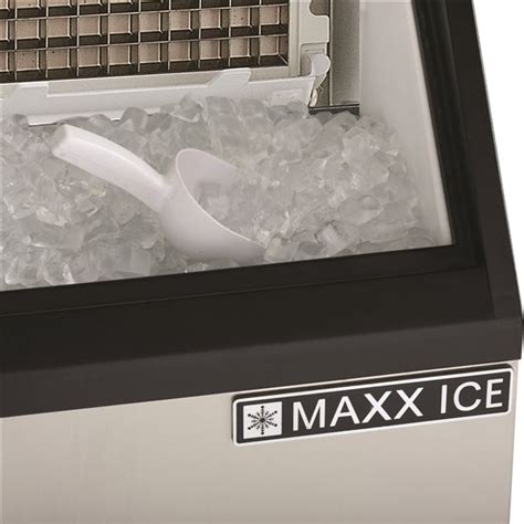 Maxx Ice 250 Lb Stainless Steel Freestanding Undercounter Ice Maker