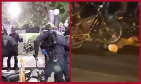 Video Antifa Attacks Police Officer With A Baseball Bat Receive Justice A Few Moments Later