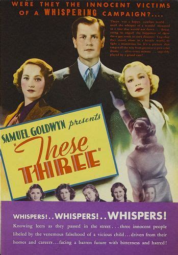 These Three 1936 Merle Oberon Movie Posters Samuel Goldwyn