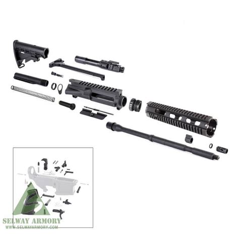 Ar15 Complete Rifle Kit 556x45mm Nato 1 In 7 Twist 16 Barrel With 10