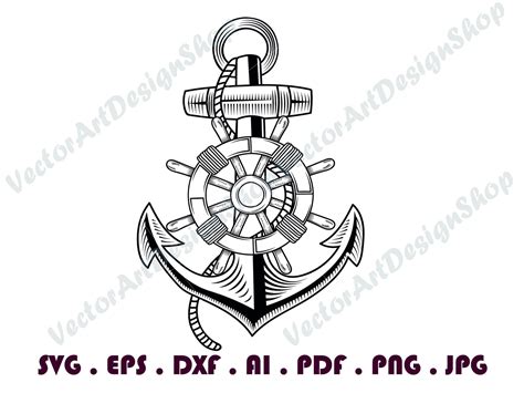 Anchor 2 Svg Anchor Svg Nautical Svg Anchor Clipart Etsy