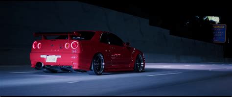 Wallpaper City Lights Night Car Nissan Skyline Gt R R34 3440x1440