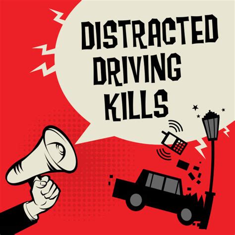 Texting While Driving Illustrations Royalty Free Vector Graphics