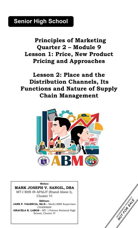 Principles Of Marketing Q2 Module 9 Grade 11 Principles Of Marketing