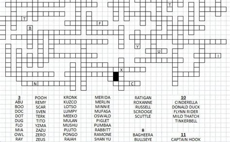 These are our 7 printable crossword puzzles for today. Disney Framework-Difficulty: Hard | Word puzzles, Words, Boredom busters