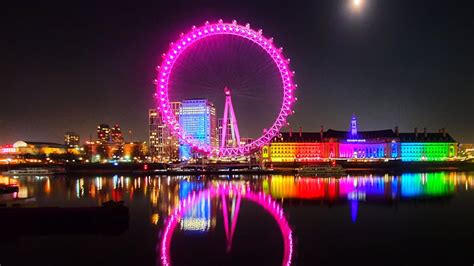 London Eye Night View Youtube
