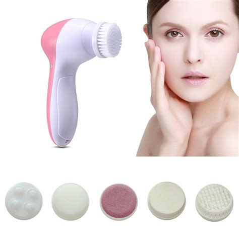 5 In 1 Electric Facial Pore Cleanser Deep Clean Wash Face Cleansing Brush Machine Spa Spin Brush