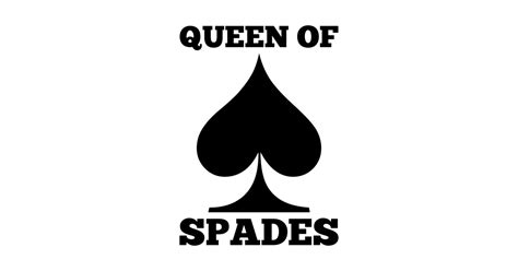 Queen Of Spades Queen Of Spades Sticker Teepublic