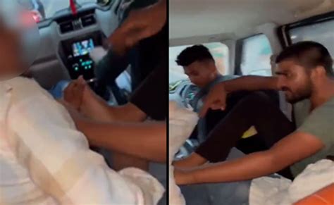 Video Shows Man Licking Another Persons Feet After Being Forced To Do So In Moving Vehicle