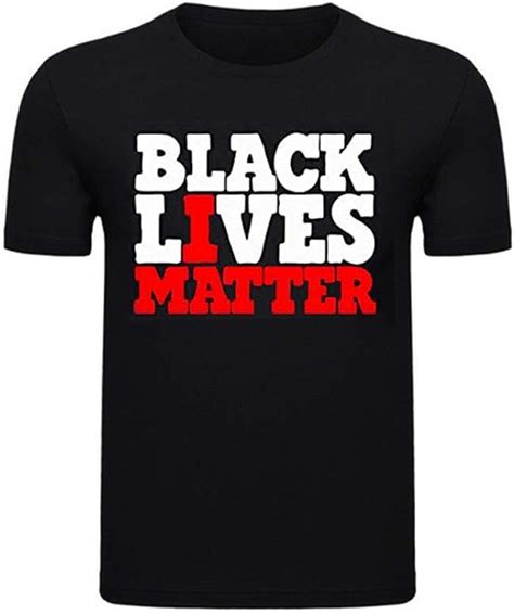 Black Lives Matter Letter Print T Shirt Short Sleeve O Neck Loose