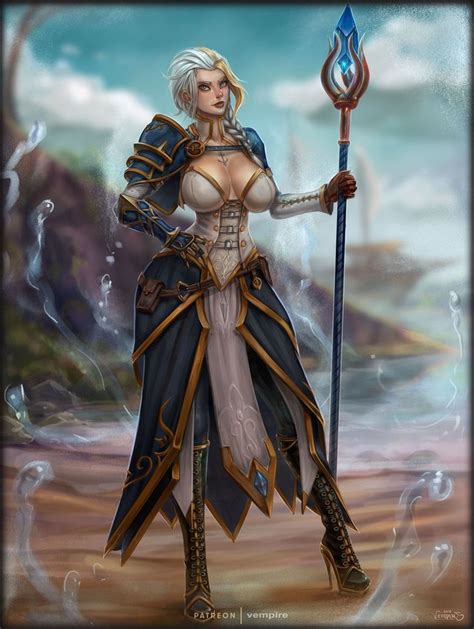 Jaina Proudmoore Warcraft Art World Of Warcraft Fantasy Female Warrior