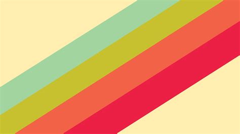 Abstract Digital Art Simple Minimalism Colorful Stripes Lines