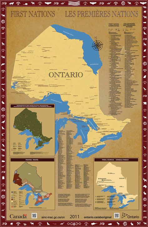The Complete Map Of Ontarios First Nations Part Of The Ontarian