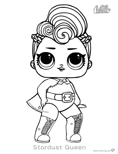 Lol Queen Coloring Page The Queen Coloring Page Lotta Lol Lol Dolls