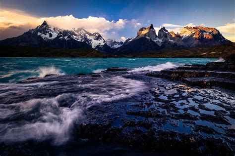 Sunset At Torres Del Paine Chile Img