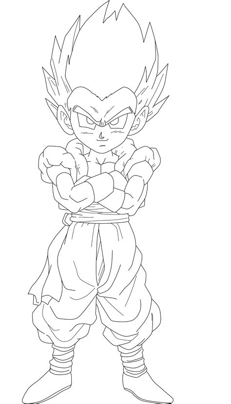 Ssj Gotenks Free Coloring Pages